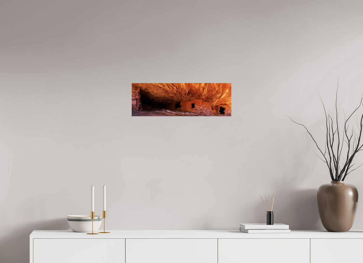 24 x 8″, Photo Print On Fuji Crystal DP II House on Fire