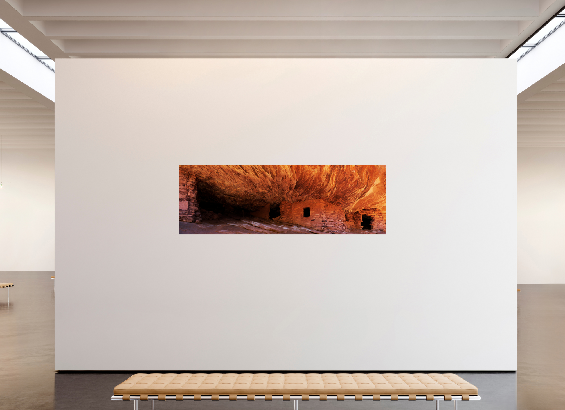 92.9 x 31″, Photo Print On Fuji Crystal DP II House on Fire