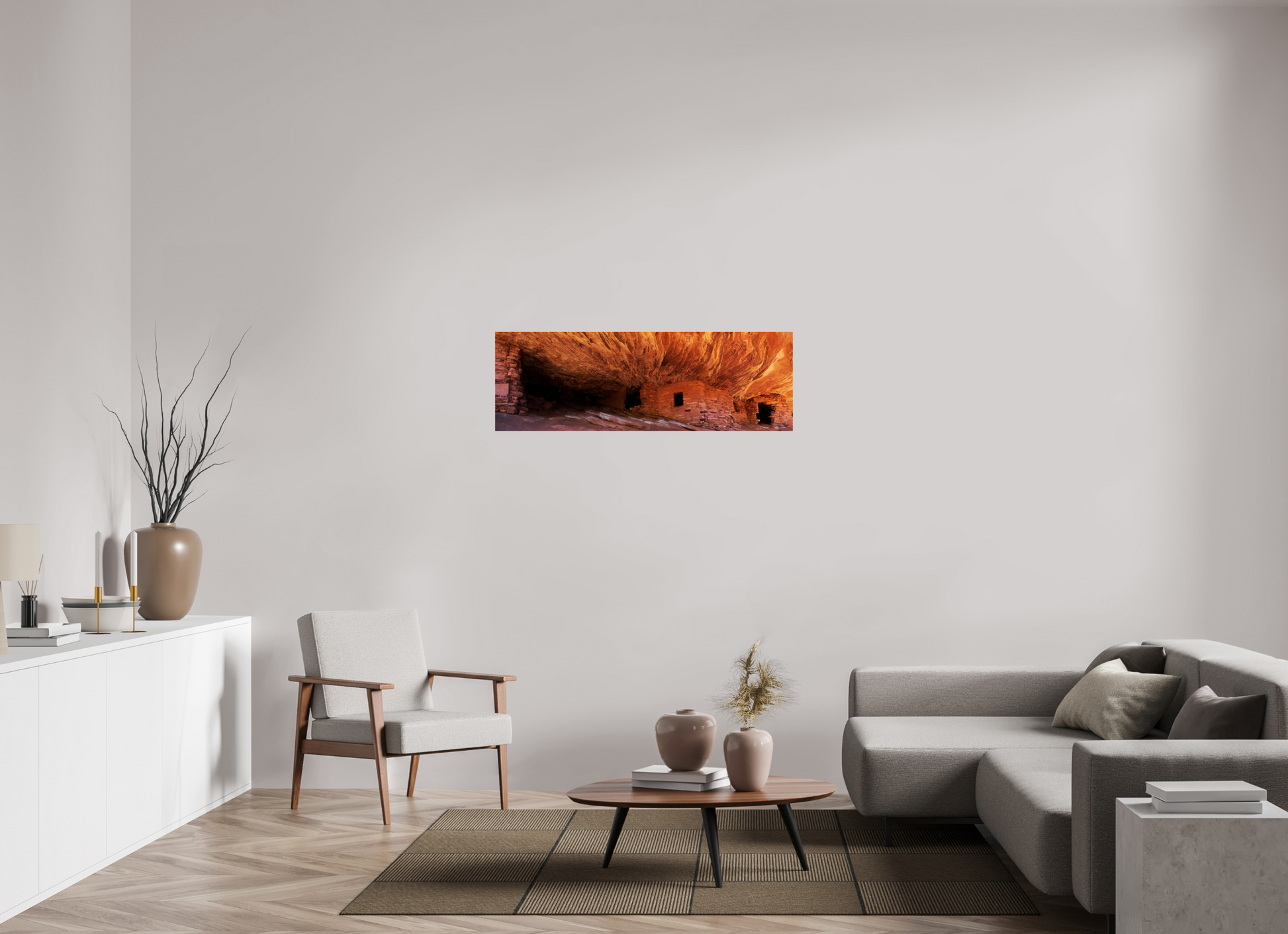48 x 16″, Photo Print On Fuji Crystal DP II House on Fire